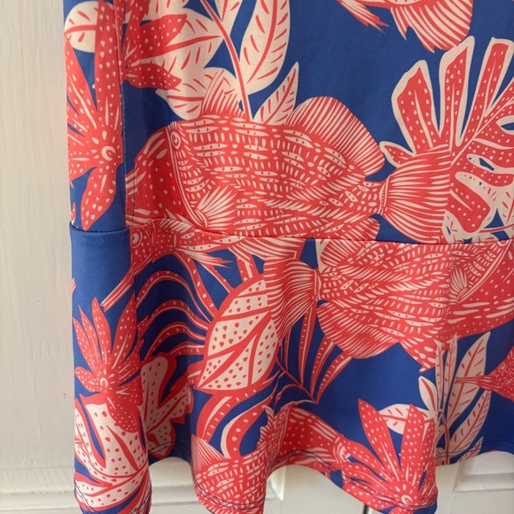 Caribbean Joe NEW Sleeveless Tropical Dress Collared Vacation Beach Size Large - Picture 8 of 8